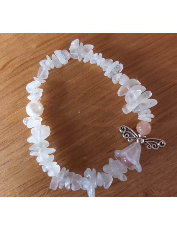 zonnesteen en maansteen met engel