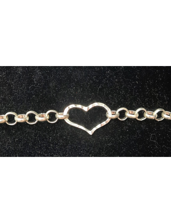 Getrommeld hard met schakel armband Getrommeld hard met schakel armband