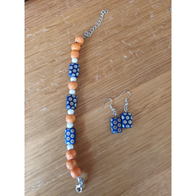Armband met bijpassende oorbellen
