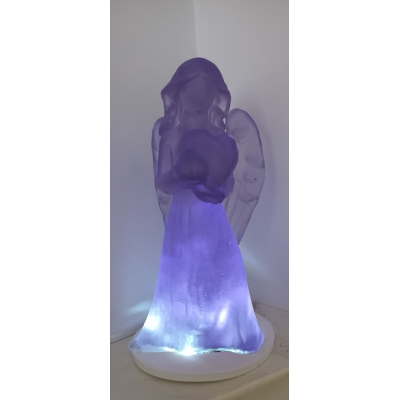 Engel van epoxy met licht