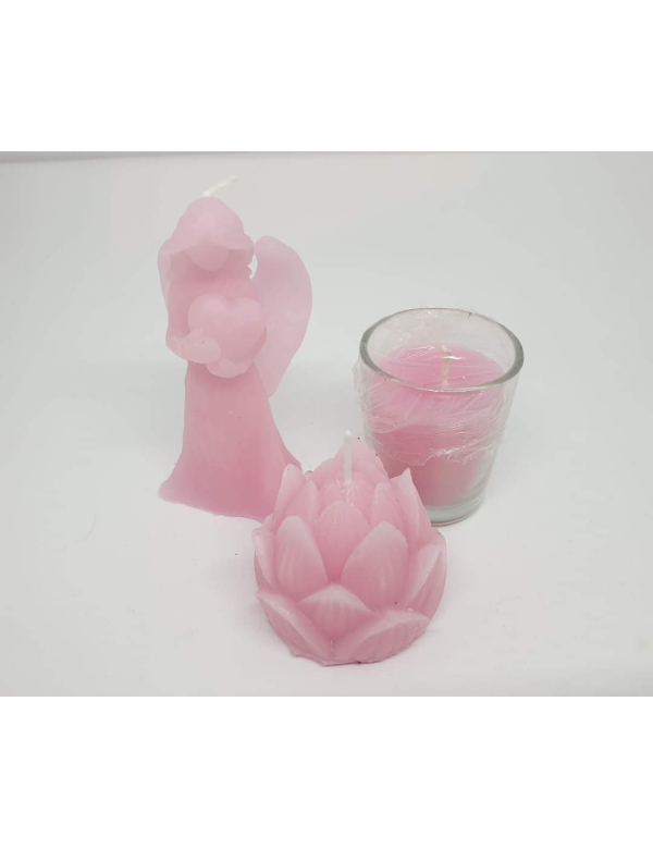 Kaarsenset roze 