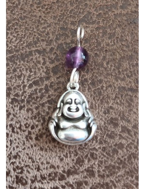 Hanger van boeddha met amethist Hanger van boeddha met amethist