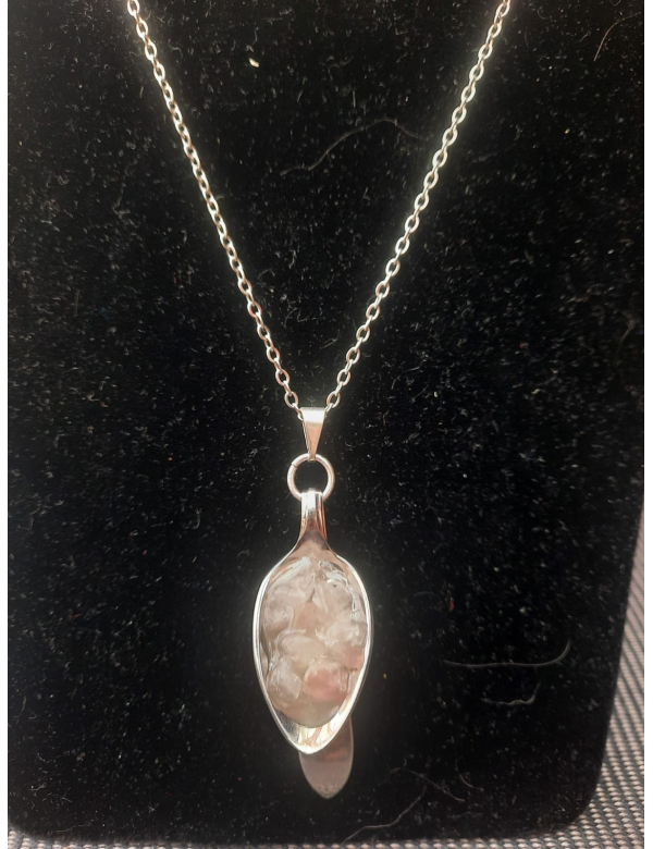 Ketting rvs zilverkleurig met lepeltje liefde