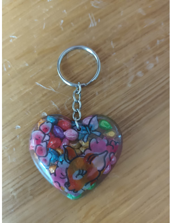 Epoxy hart met hertje