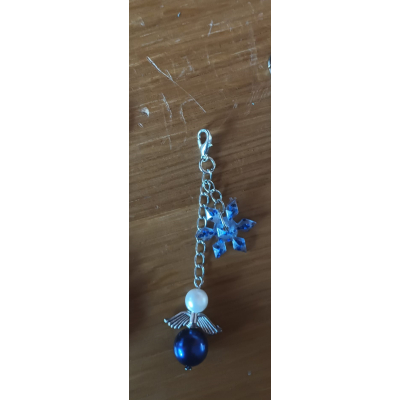 Tashanger met engel blauw 2