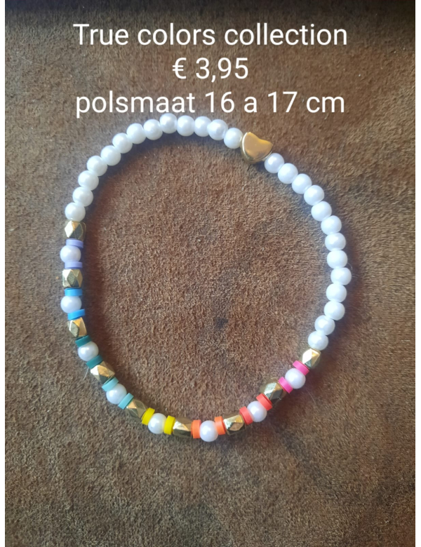 Armband met vrolijke kleurtjes Armband met vrolijke kleurtjes